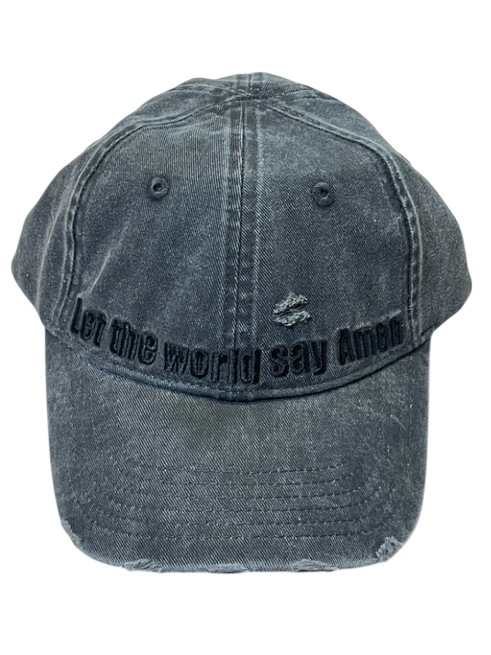 LET THE WORLD SAY AMEN CAP WASHED BLACK