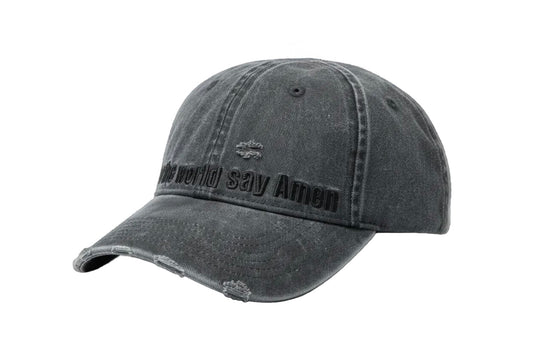 LET THE WORLD SAY AMEN CAP WASHED BLACK